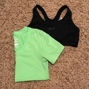 Nike Dri-Fit Sports Bra Size S and M